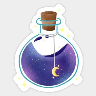 Galaxy Moon Potion Sticker